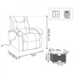POLTRONA RELAX ELETTRICA MASSAGGIANTE IN COLORE BEIGE