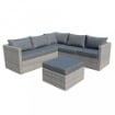 SALOTTO ANGOLARE ARGENTINA CON CUSCINI IN COLORE GRIGIO
