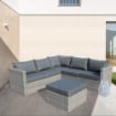 SALOTTO ANGOLARE ARGENTINA CON CUSCINI IN COLORE GRIGIO
