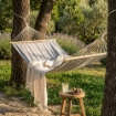 AMACA IN COTONE PORTATA MASSIMA 150 KG 200X150 CM GRIGIO CHIARO