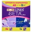 ALINES SETA ULTRA ASSORBENTI CON ALI 48 PZ + ASSORBENTI NOTTE CON ALI 11 PZ