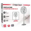 HIGH-TECH VENTILATORE A PIANTANA IN METALLO CON TELECOMANDO E 3 MODALITÀ DI VELOCITÀ - 60W