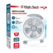 HIGH-TECH VENTILATORE CON 3 VELOCITÀ E TIMER PROGRAMMABILE - DIAMETRO 30 CM 40W