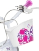 BICICLETTA FLAPPY 14 POLLICI ROSA BAMBINA CON ROTELLE SEGGIOLINO E CESTINO
