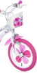 BICICLETTA FLAPPY 14 POLLICI ROSA BAMBINA CON ROTELLE SEGGIOLINO E CESTINO