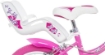 BICICLETTA FLAPPY 14 POLLICI ROSA BAMBINA CON ROTELLE SEGGIOLINO E CESTINO