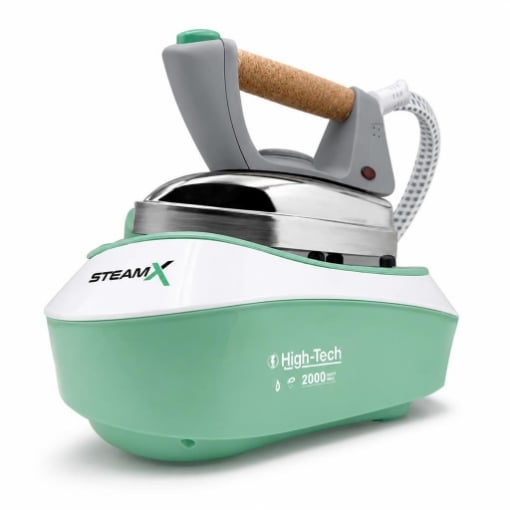 HIGH-TECH FERRO DA STIRO PROFESSIONALE CON PIASTRA IN ACCIAIO CAPACITÀ 0,5 LT - 2000W
