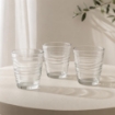 MUSICA SET DI 3 BICCHIERI IN VETRO DA 256 ML 