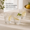 MUSICA SET DI 3 BICCHIERI IN VETRO DA 256 ML 