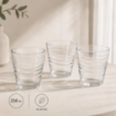 MUSICA SET DI 3 BICCHIERI IN VETRO DA 256 ML 