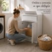 LAVATOIO-LAVAPANNI  IN POLIPROPILENE TOP LINE CON KIT DIMONTAGGIO 60X50X87H CM - COLORE BIANCO