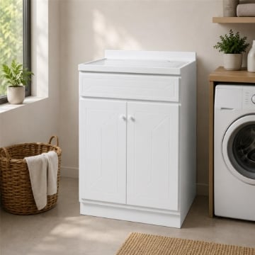 LAVATOIO-LAVAPANNI  IN POLIPROPILENE TOP LINE CON KIT DIMONTAGGIO 60X60X87H CM - COLORE BIANCO