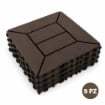 MA MAISON SET DI PIASTRELLE PER PAVIMENTO DA ESTERNO MODELLO EASY MOKA 30,4X30,4X2 H CM - 0,83 M2 9 PEZZI 