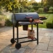 BARBECUE A CARBONELLA TENNESSEE IN ACCIAIO VERNICIATO NERO 113 X H70 X 97,5