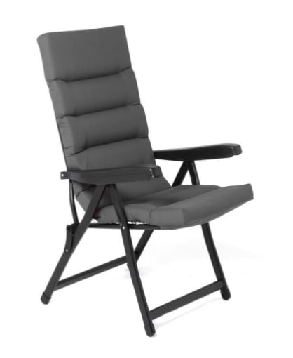 MAURY'S SEDIA VENEZIA CONFORT EXTRA SOFT CON 5 POSIZIONI - COLORE GRIGIO 122X60X61 CM