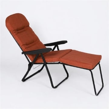 MAURY'S SDRAIO/SEDIA LUCCA NON AUTOMATICA CON 6 POSIZIONI - COLORE TERRACOTTA 175X60X61 CM