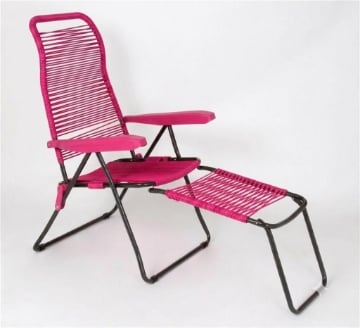 MAURY'S SDRAIO CORDONATA IN PVC E 6 POSIZIONI - COLORE FUCSIA 156X60X41 CM