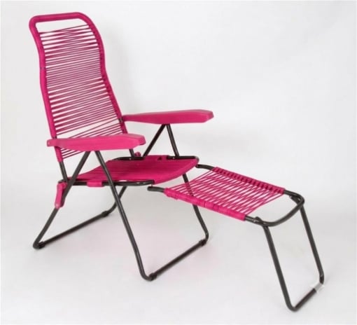 MAURY'S SDRAIO CORDONATA IN PVC E 6 POSIZIONI - COLORE FUCSIA 156X60X41 CM