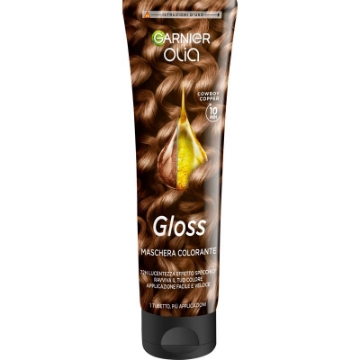 MASCHERA CAPELLI GARNIER OLIA GLOSS COWBOY COPPER 150 ML – TRATTAMENTO RAVVIVACOLORE PER CAPELLI CASTANI