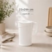 BROCCA IN PLASTICA DURA CON CAPACITÀ 2LT - COLORE BIANCO