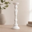 CANDELABRO IN LEGNO BIANCO DIMENSIONI 43 CM