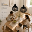 LAMPADARIO A CADUTA IN STILE MODERNO 30X80 CM  COLORE NERO
