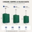 SET 3 VALIGIE TROLLEY MORBIDE DA VIAGGIO VERDE 50-55-60 CM