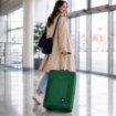 SET 3 VALIGIE TROLLEY MORBIDE DA VIAGGIO VERDE 50-55-60 CM