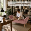PANCA IN VELLUTO CON GAMBE LEGNO 117 X 40 X 60 CM IN COLORE ROSA ANTICO
