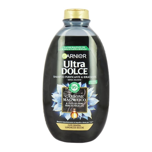 SHAMPOO ULTRA DOLCE CON CARBONE MAGNETICO - PURIFICANTE E IDRATANTE 600ML 
