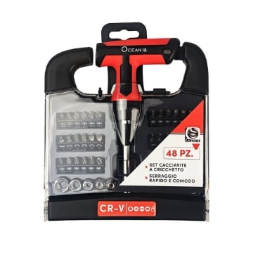SET CACCIAVITE A CRICCHETTO 48 PEZZI - OCEAN