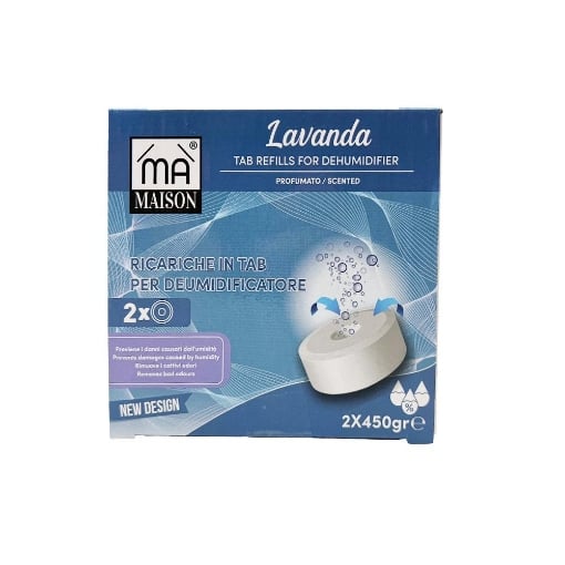 MA MAISON RICARICHE IN TAB PER DEUMIDIFICATORE 450GRX2 - FRAGRANZA ASSORTITA MUSCHIO BIANCO /LAVANDA