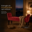 PANCA IN VELLUTO CON GAMBE NERE 110 X 40 X 60 CM IN COLORE BORDEAUX