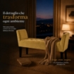 PANCA IN VELLUTO CON GAMBE NERE 110 X 40 X 60 CM IN COLORE SENAPE