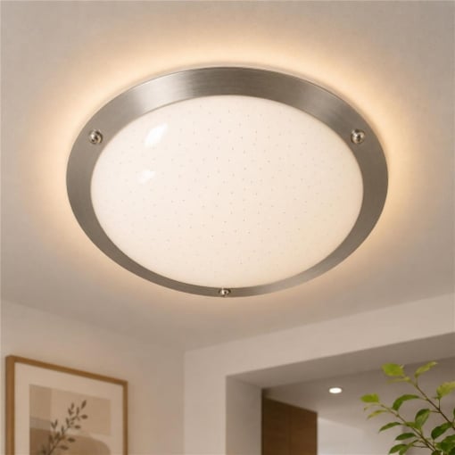 PLAFONIERA LED POIS Ø31 CM BIANCA – LAMPADA DA SOFFITTO PER INTERNI