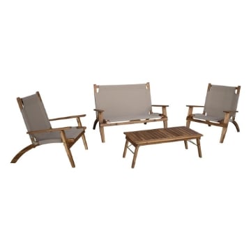 SET ARREDO GIARDINO EFFETTO LEGNO SAMBA PER ESTERNO