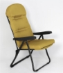 MAURY'S SEDIA RELAX FIRENZE CON POGGIATESTA 5 POSIZIONI COLORE OCRA 107X60X118