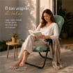 MAURY'S SEDIA FIRENZE CON POGGIATESTA 5 POSIZIONI COLORE SALVIA 107X60X118