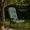 MAURY'S SEDIA FIRENZE CON POGGIATESTA 5 POSIZIONI COLORE SALVIA 107X60X118
