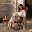 MAURY'S SEDIA RELAX FIRENZE CON POGGIATESTA 5 POSIZIONI COLORE TERRACOTTA 107X60X118