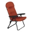 MAURY'S SEDIA RELAX FIRENZE CON POGGIATESTA 5 POSIZIONI COLORE TERRACOTTA 107X60X118