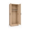 ARMADIO DA ARREDO IN LEGNO CON DUE ANTE COLORE ROVERE DIMENSIONI 60X42X180 CM ARTICOLO USATO