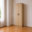 ARMADIO DA ARREDO IN LEGNO CON DUE ANTE COLORE ROVERE DIMENSIONI 60X42X180 CM ARTICOLO USATO