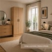 ARMADIO DA ARREDO IN LEGNO CON DUE ANTE COLORE ROVERE DIMENSIONI 60X42X180 CM ARTICOLO USATO