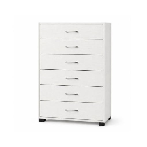CASSETTIERA 6 CASSETTI IN LEGNO BIANCO CON PIANO D'APPOGGIO DIMENSIONI 68X40X120H CM ARTICOLO USATO
