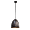 LAMPADARIO A CADUTA CON PARALUME INDUSTRIAL 25X25X108CM NERO