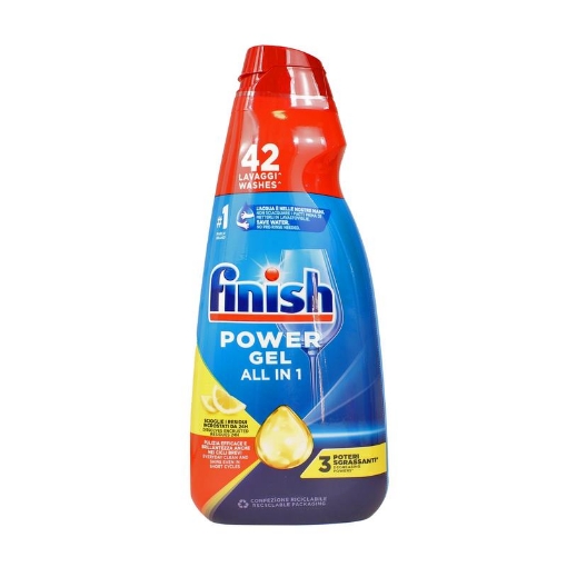 FINISH GEL PER LAVASTOVIGLIE POWER ALL IN 1 42 LAVAGGI - FRAGRANZA LIMONE 940 ML
