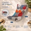CUSCINO IMBOTTITO MAURYTCHWORK PER RICAMBIO POLTRONA RELAX COMODONA IN LEGNO