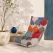CUSCINO IMBOTTITO MAURYTCHWORK PER RICAMBIO POLTRONA RELAX COMODONA IN LEGNO