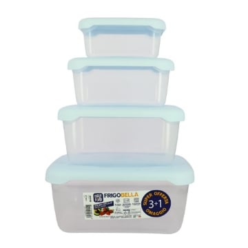 FRIGOBELLA CONTENITORI RETTANGOLARI CHIC SET 3 PZ 